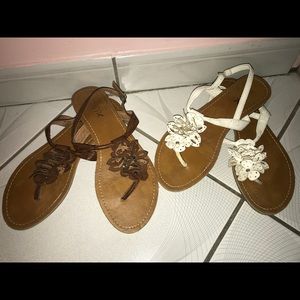 Floral sandals